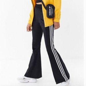 Adidas Three Stripe Flared Velvet Track Pant- Slim fit